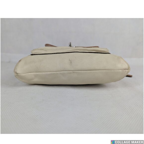 Authentic Coach Park Ivory Brown Leather Swing-pack Cross-body Bag - Picture 10 of 16